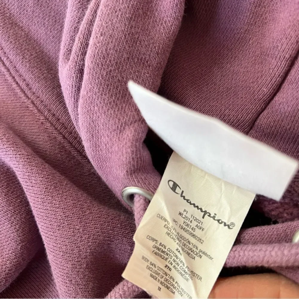 Champion Classic Purple Reverse Weave French Terry Hoodie - Picture 11 of 12